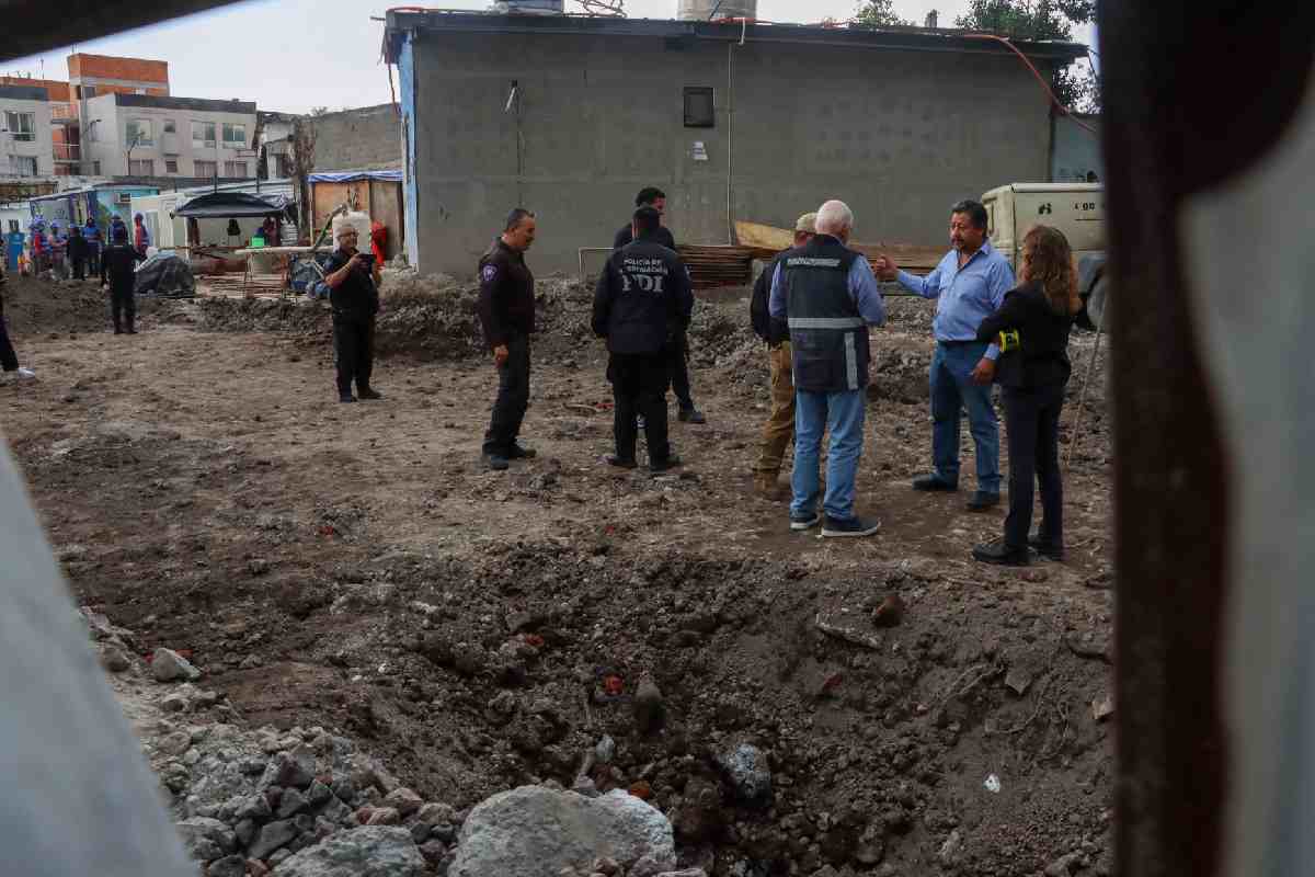 restos óseos localizados en Reforma