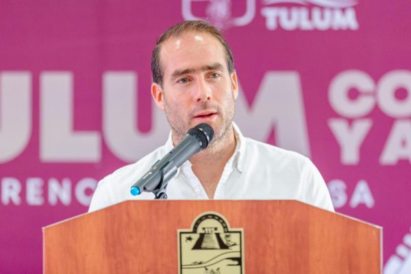 Diego Castañón, alcalde de Tulum. 