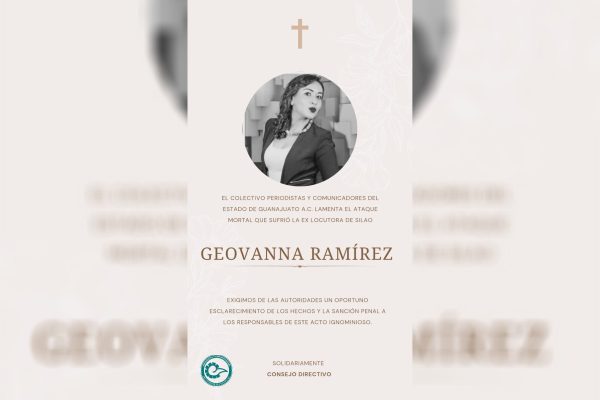 Asesinan a la locutora de radio Geovanna Ramírez en Silao, Guanajuato; gremio exige justicia
