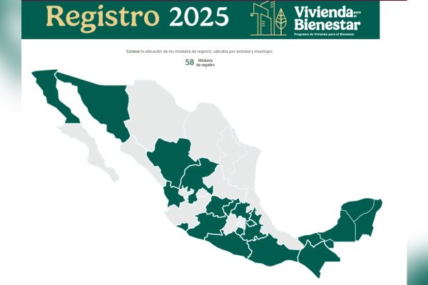Así se verá el mapa con los puntos de registro para el programa de vivienda de Conavi