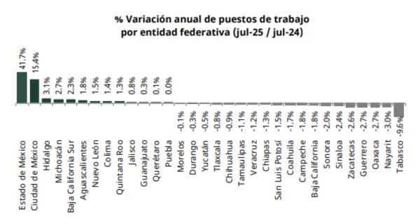 Captura de pantalla informe del empleo