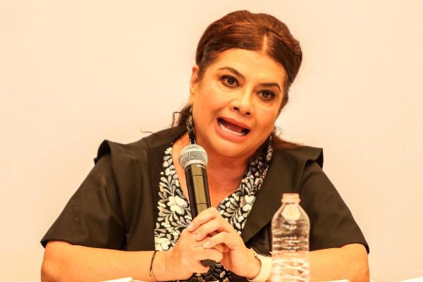 Clara Brugada en conferencia de prensa sobre lluvias en CDMX
