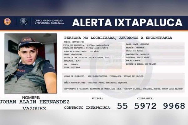 El padre buscador intentaba localizar a su hijo Johan Alain, desaparecido en septiembre de 2024