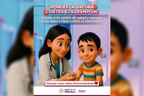 Secretaría de Salud registra 15 muertes por sarampión y 4 mil 164 casos en lo que va del año
