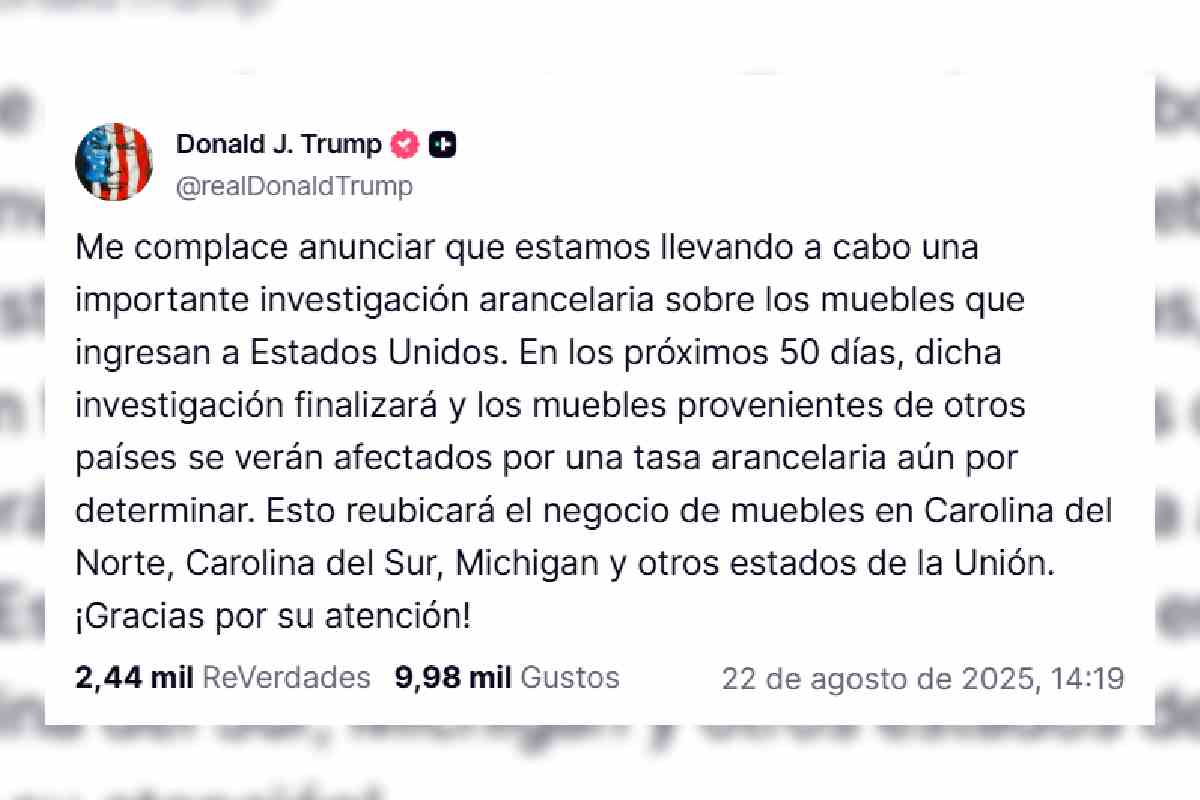Trump impuestos muebles