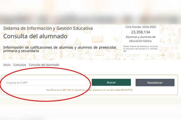Verificar registro ciclo escolar beca rita cetina