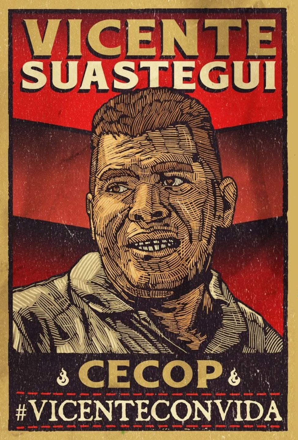 Cartel de búsquedad del defensor del terriotrio, Vicente Suástegui Muñoz