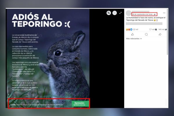 La infografía circula en redes sociales desde 2018.
