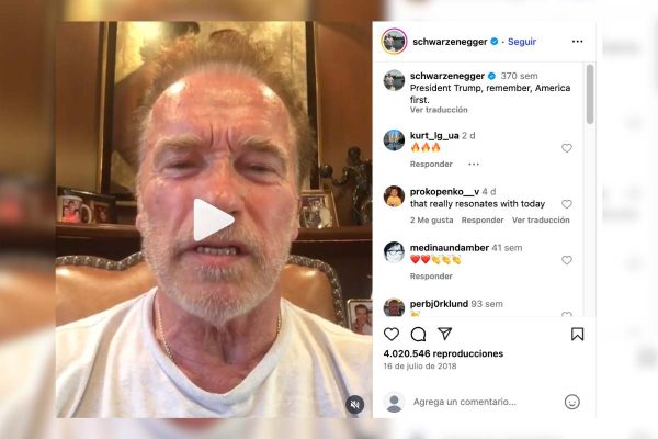 El video de Arnold Schwarzenegger donde critica a Donald Trump es de 2018, no de 2025