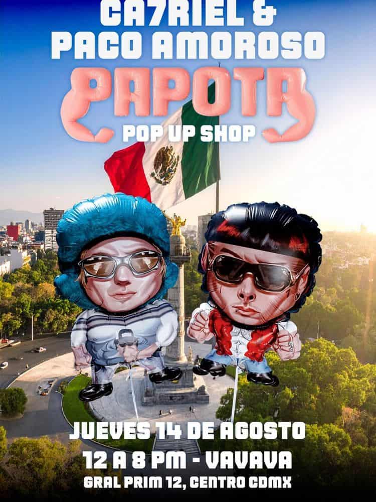 ca7riel y paco amoroso cdmx pop up store
