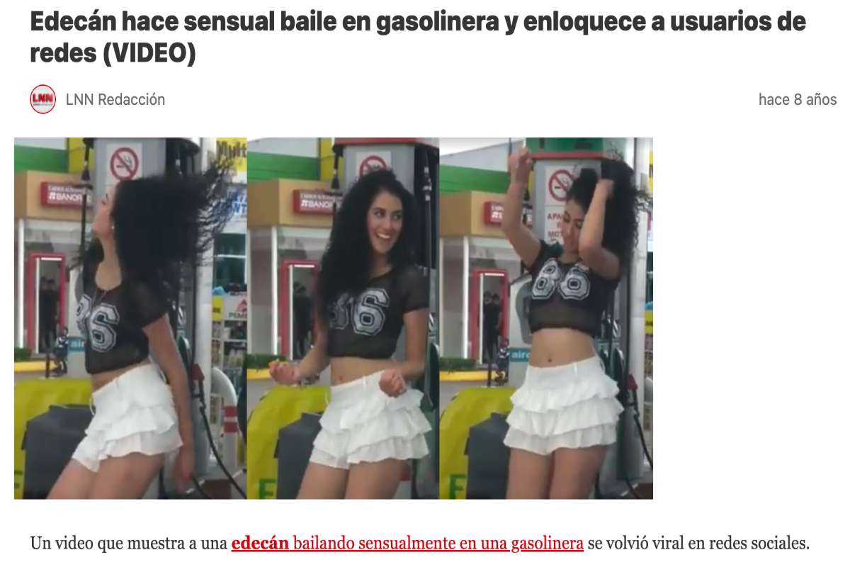 Es falso que la presidenta de Morena bailó en una gasolinera, se trató de otra persona