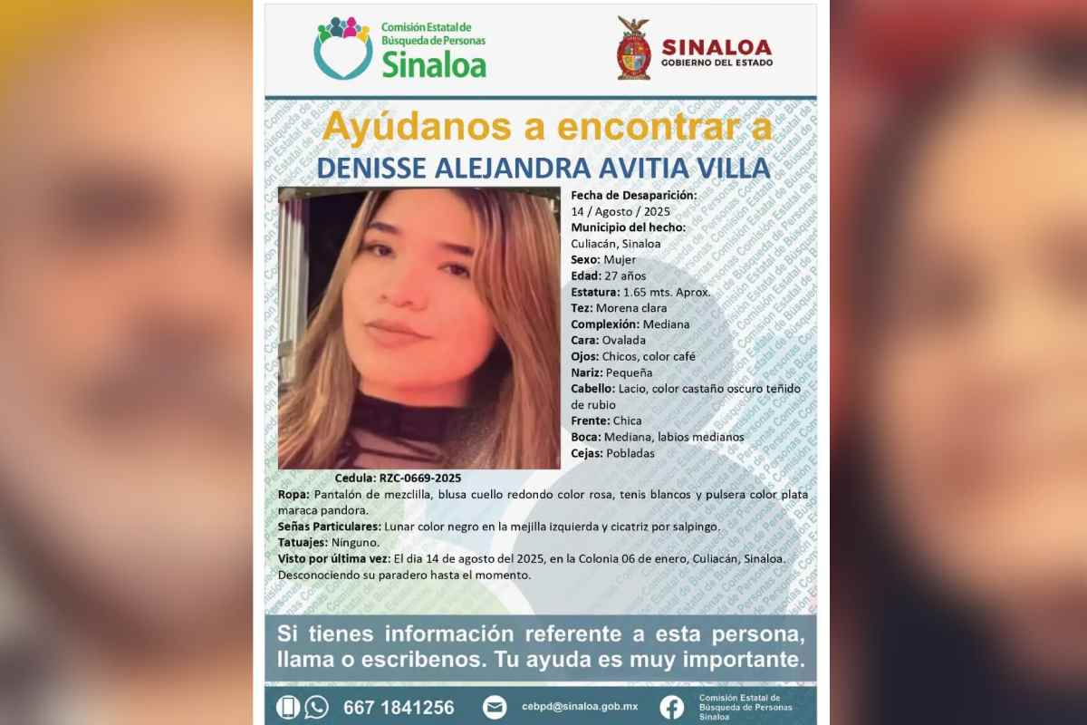 Desaparece familia en Culiacán; activan protocolos de búsqueda