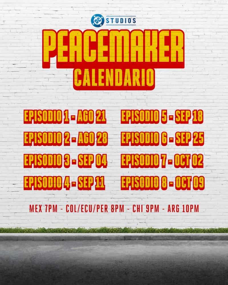 peacemaker 2 estreno episodios calendario cuando salen