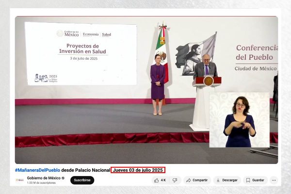 En conferencia del 3 de julio de 2025, la presidenta Claudia Sheinbaum anunció inversiones en la industria farmacéutica.