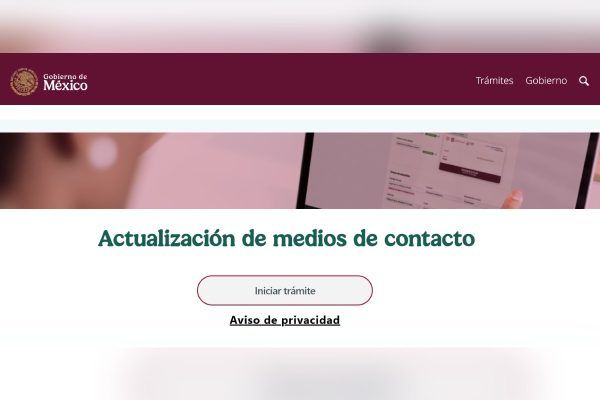 Así se ve la actualización de datos para la Llave MX