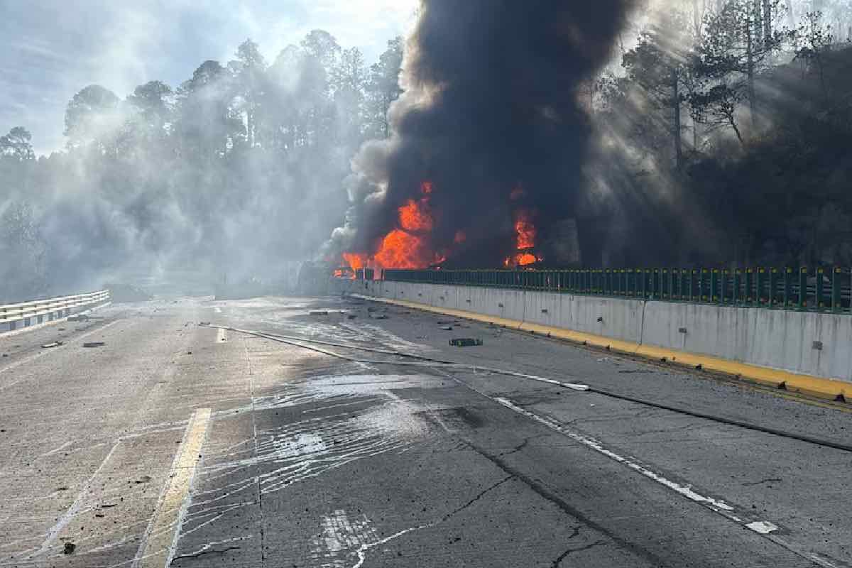 autopista México-Puebla accidentes con pipas.
