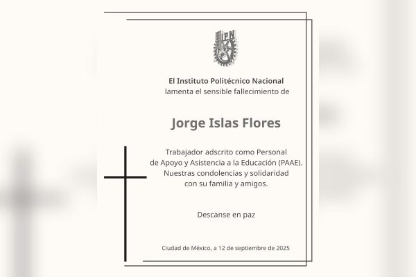 Fallecimiento IPN por explosión