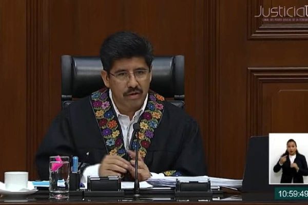 Hugo Aguilar Ortiz, durante la primera sesión de la Corte