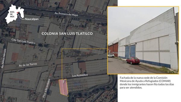 Ubicación oficinas de Comar