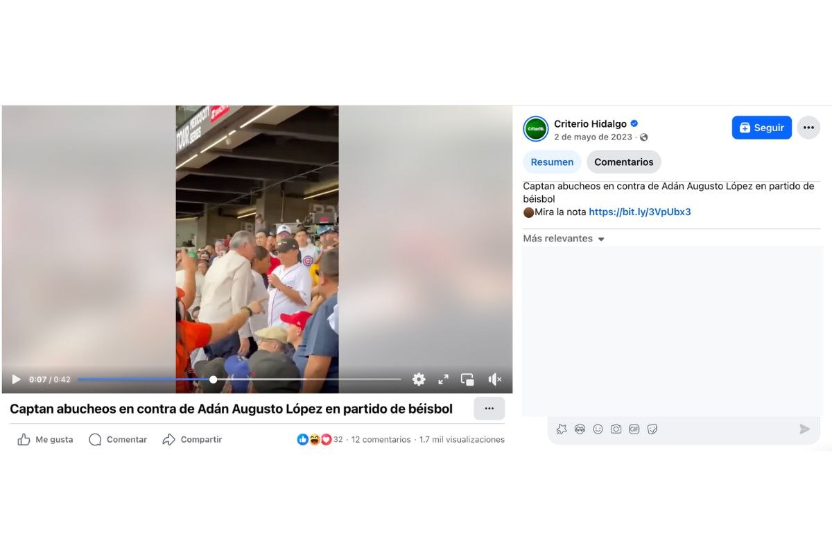 Usuarios compartieron el video de gente gritando “¡Fuera!” a Adán Augusto como si fuera un suceso actual, pero ocurrió en el 2023. 