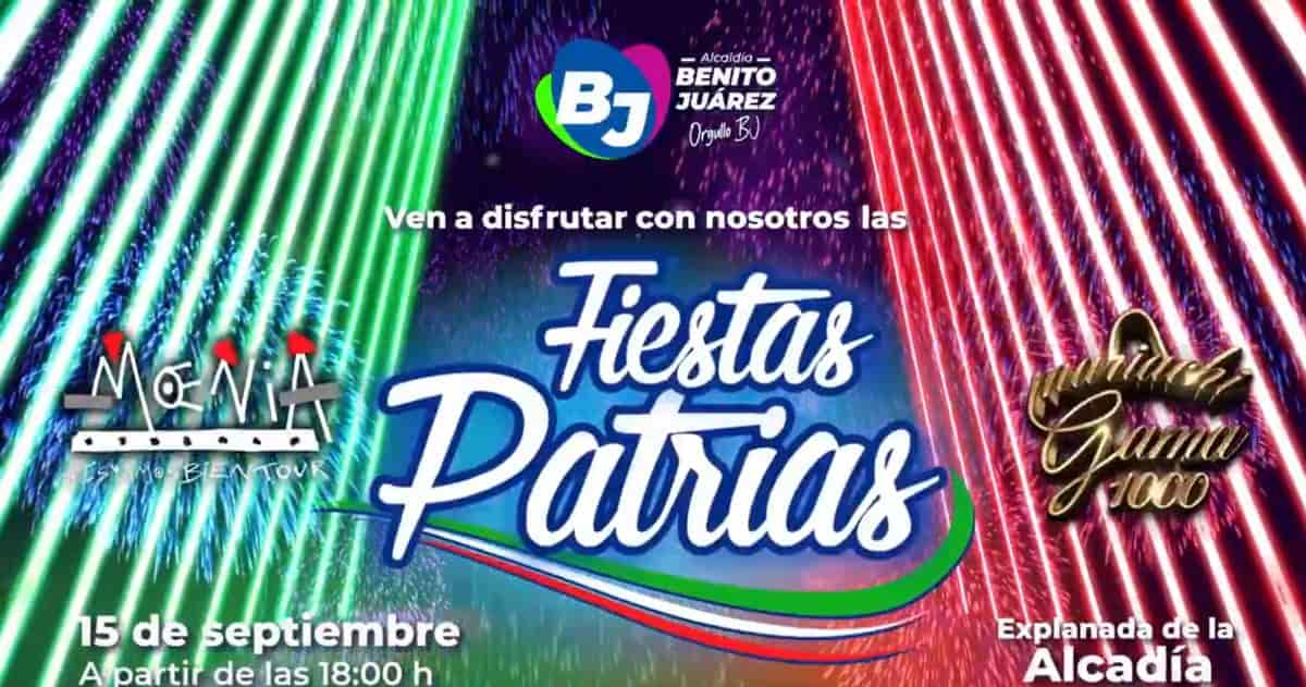 conciertos 15 de septiembre benito juarez