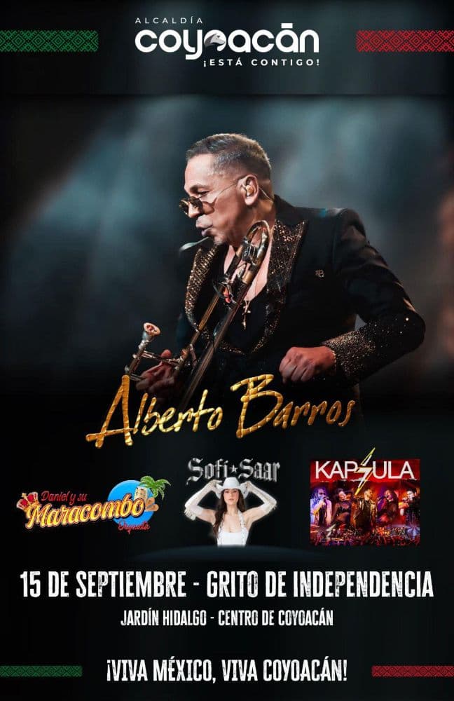 conciertos 15 de septiembre coyoacan