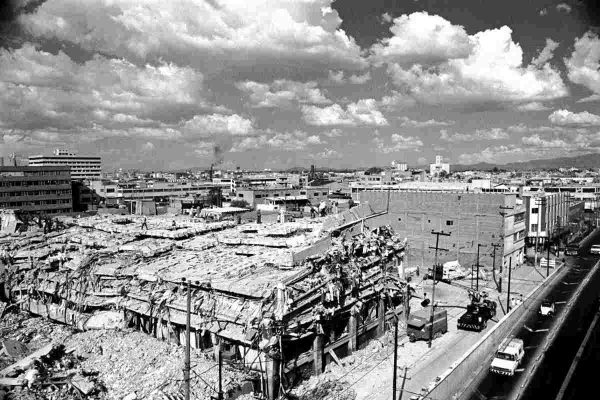 Aspectos de la CDMX tras sismo de 1985. Foto: Pedro Valtierra / archivo /Cuartoscuro