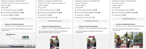 Anuncios sobre reducción de homicidios