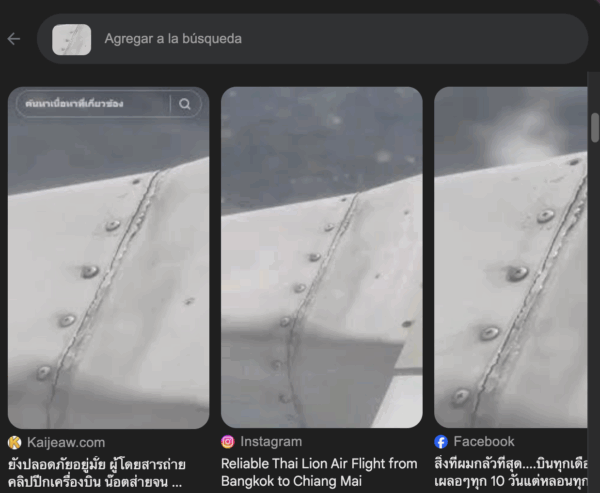 Fuente: Captura de pantalla de la búsqueda inversa en Google Lens.