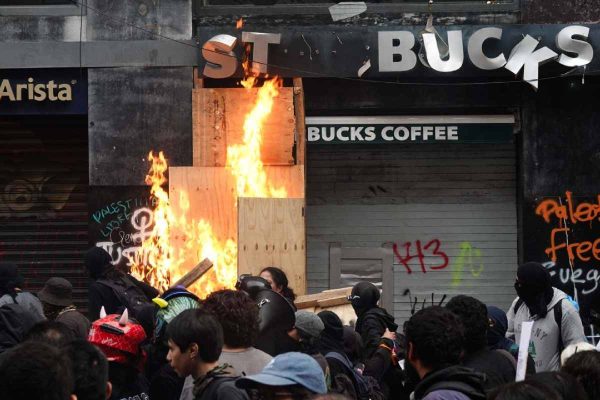 Daño comercios marcha 2 de octubre