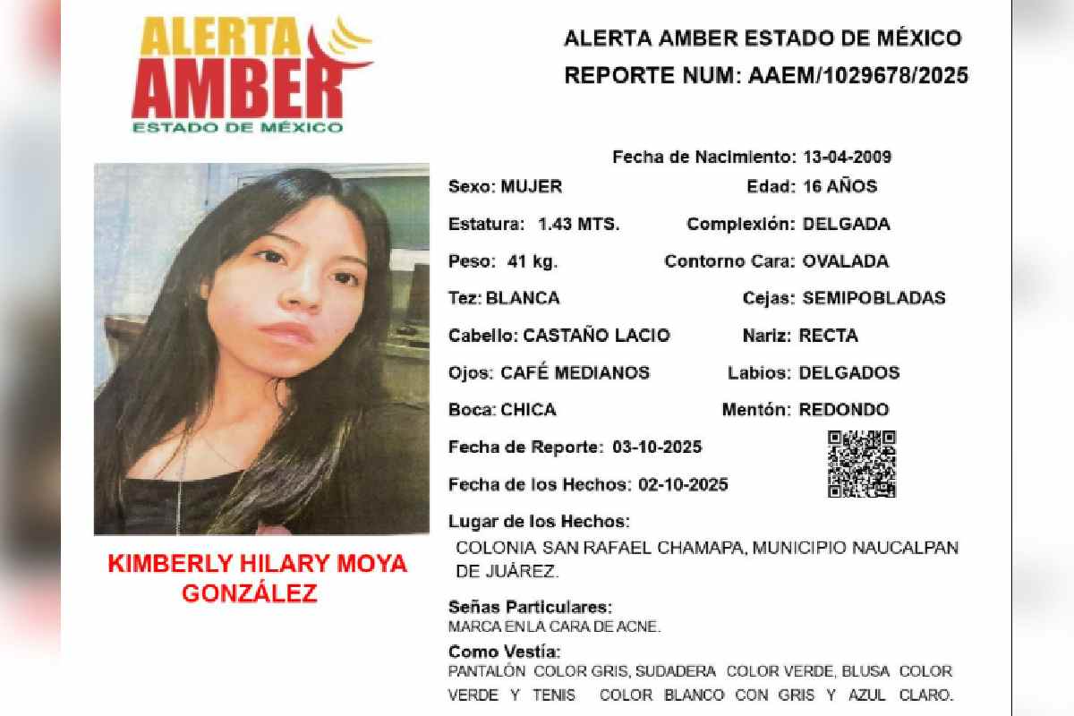 Alerta Amber por Kimberly Moya González