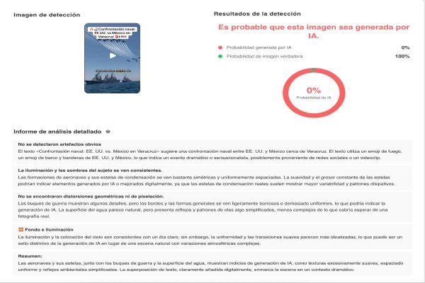 Es falso que acorazados estadounidenses fueron vistos en costas de Veracruz