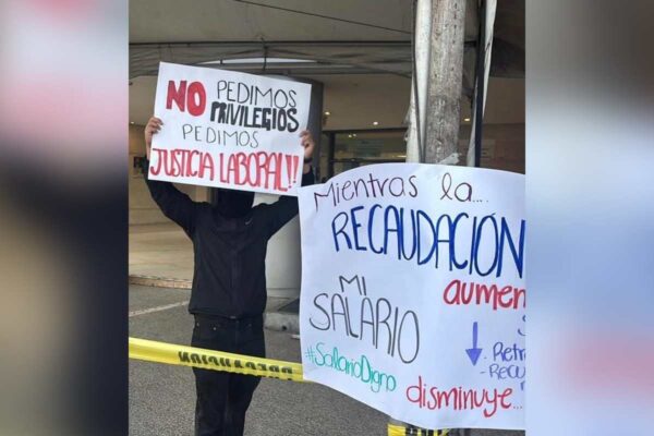 Paro SAT manifestante