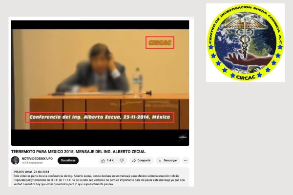 Fuente: La conferencia fue organizada en 2014 por una asociación que promueve la investigación holística, psíquica y paranormal.