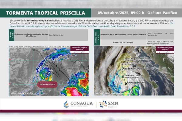 Tormenta Priscilla deja inundaciones, deslaves, suspensión de clases y dos muertos en Hidalgo; siguen las lluvias
