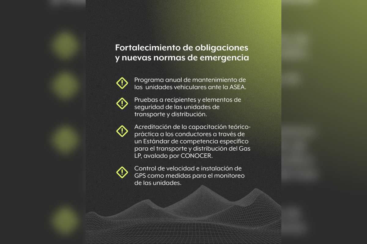 normas distribución de gas
