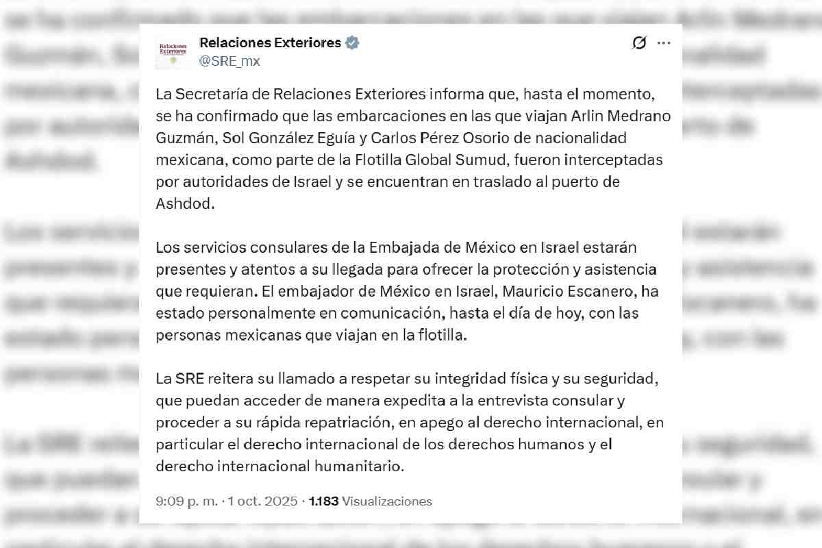 relaciones exteriores mexicanos gaza