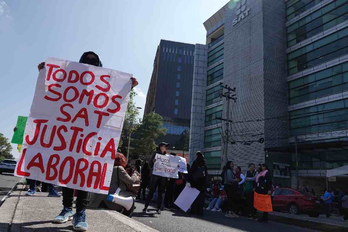 SAT amenaza a trabajadores de San Luis Potosí con ser despedidos si participan en protestas