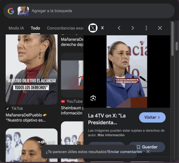 Fuente: Búsqueda inversa en Google Lens. 