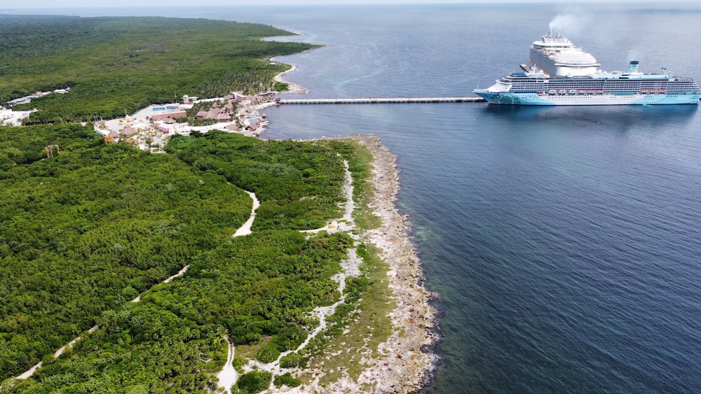 Puerto de Cruceros de Costa Maya, Quintana Roo.