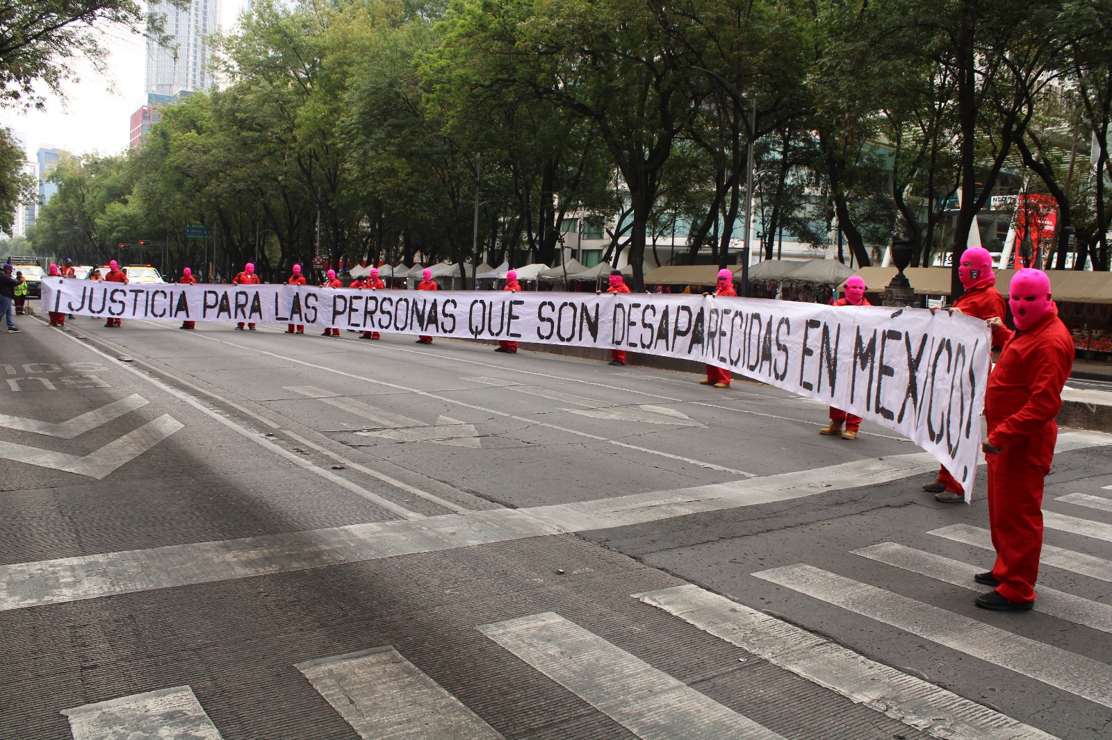 La desaparición de personas en México es uno de los temas acuciantes de la agenda de derechos humanos. En la foto, manifestantes durante la Marcha de la dignidad nacional madres buscando a sus hijos, hijas, verdad y justicia, efectuada este año. Foto: ©Amnistía Internacional / Alejandro Juárez Gamero.