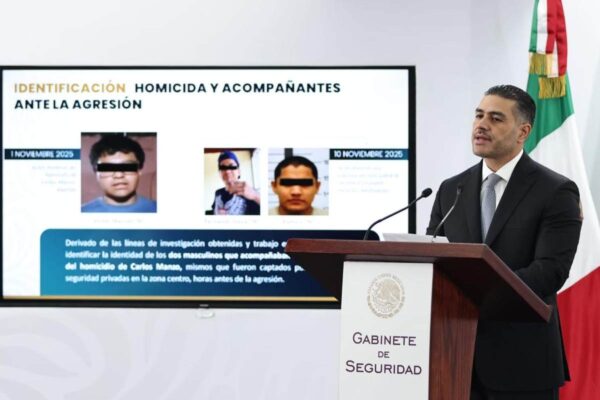 Harfuch explicación modus operandi asesinato Carlos Manzo