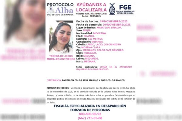 Herminia Guadalupe, hija de una buscadora, y su amiga Teresa de Jesús desaparecen en Mazatlán, Sinaloa