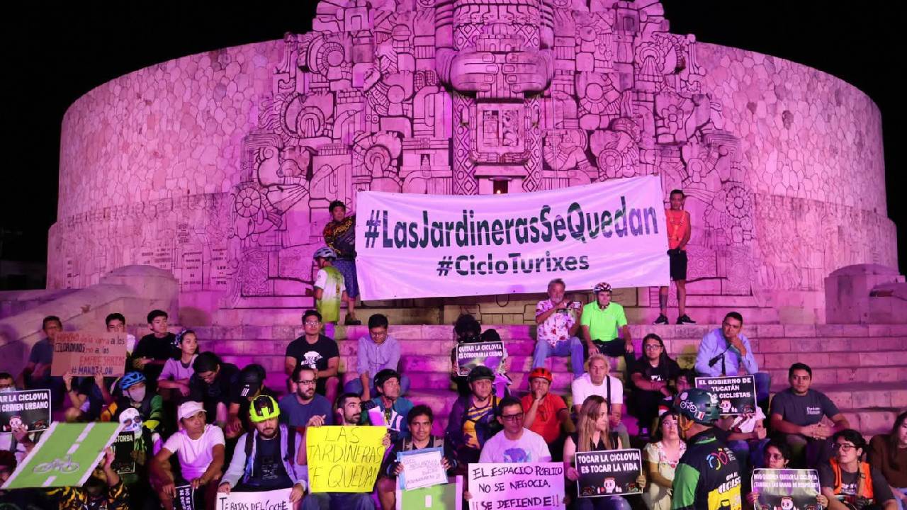Colectivos y sociedad civil se suman para exigir que #LasJardinerasSeQueda. Fuente: Cicloturixes.