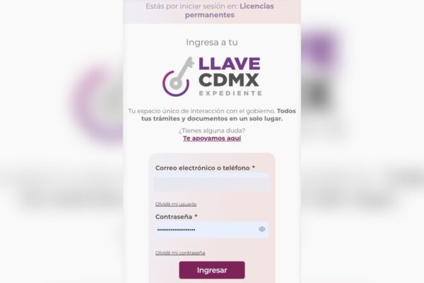Llave CDMX trámite licencia permanente CDMX