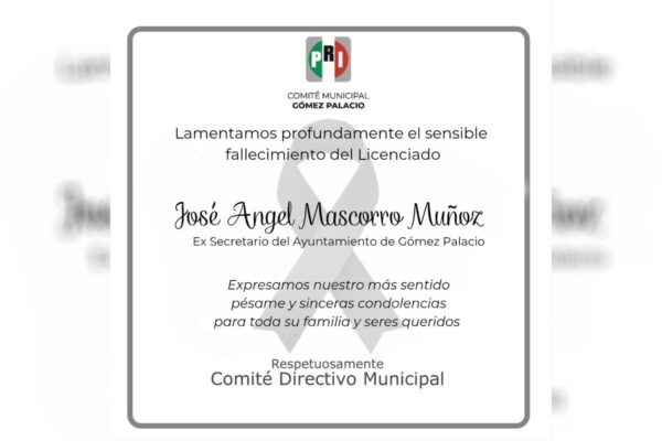 Matan a tiros al exsecretario del ayuntamiento de Gómez Palacio, Durango, al exterior de su domicilio
