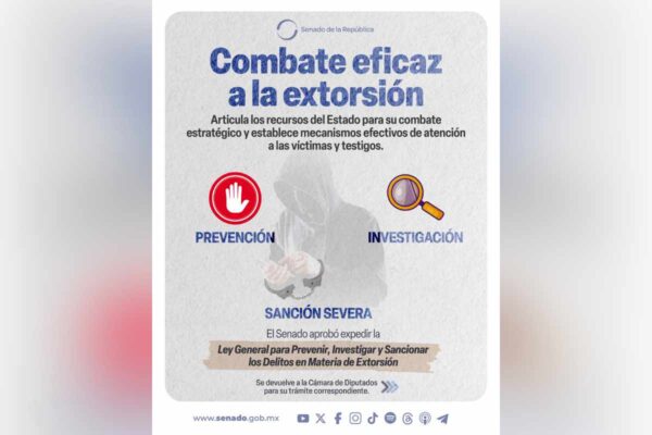 Senado extorsión