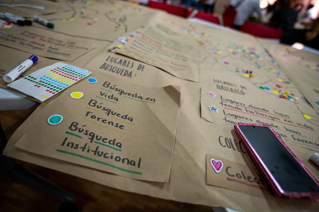 Encuentro de colectivos de búsqueda de personas desaparecidas.