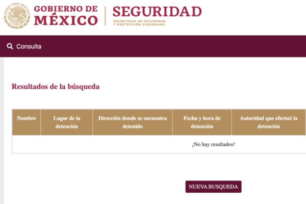 Fuente: Sitio web del Registro Nacional de Detenciones.
