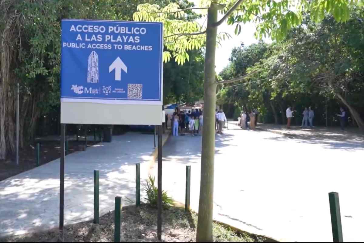acceso público playas tulum